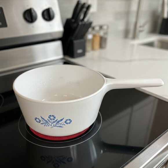 Vintage Corningware Rangetoppers Blue Cornflower 2.5 Quart Saucepan N-2 1/2-B - Picture 1 of 5